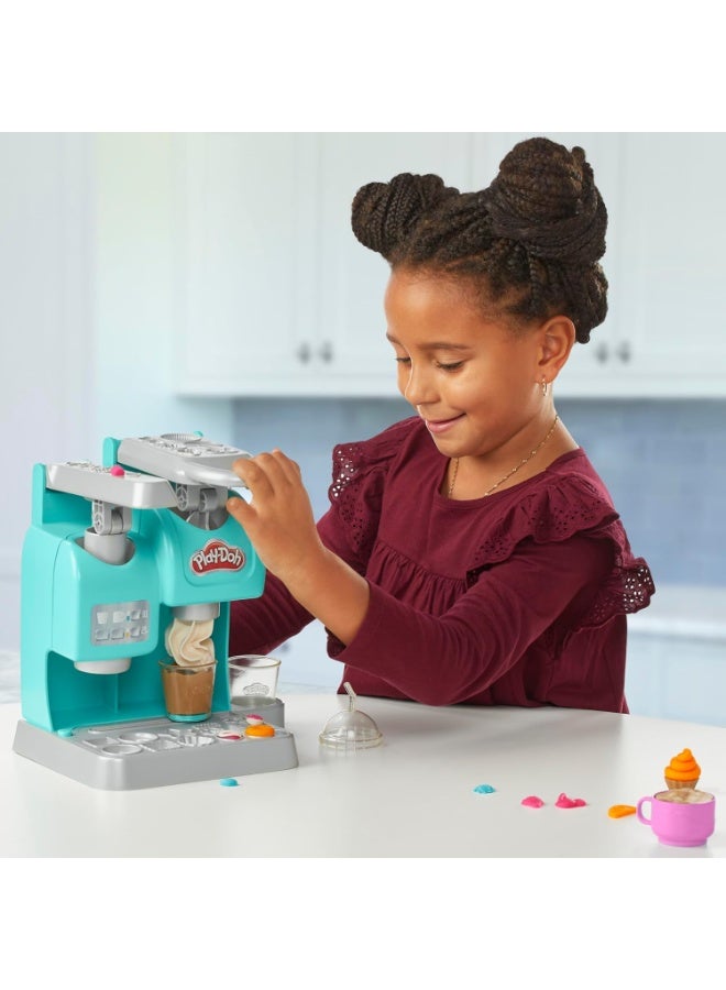 Play-Doh Kitchen Creations Super Colorful Cafe Playset with 20 Accessories and 8 Modeling Compound Cans, Play Food Coffee Toy for Kids 3 Years and Up, Non-Toxic - Image 3